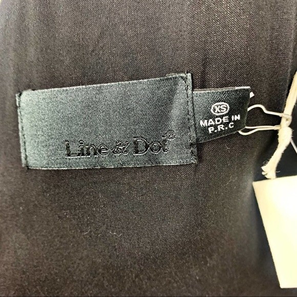 Line & Dot Mini Sleeveless Dress Size XS Tiger Print Button Up Open Back NEW - Picture 2 of 12